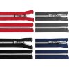 Spirálový zip No 7 délka 75 cm se stříbrnými zoubky (Balení 1 ks, Varianta 322 černá)
