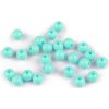 Plastové korálky Color Ø8 mm (Varianta 6 zelená past.sv., Balení 7 g)