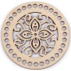 Víko na pletení / háčkování mandala Ø15 cm (Balení 1 ks, Varianta 2 přírodní sv.)
