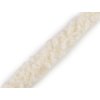 Všívací lemovka / lampas imitace beránka kulatý šíře 3,5 cm (Balení 1 m, Varianta 2 béžová světlá)
