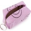 Dívčí pouzdro / klíčenka smajlík 9x6 cm (Balení 1 ks, Varianta 1 pudrová)
