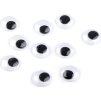 Samolepicí oči Ø18 mm (Balení 50 ks, Varianta bílo-černá)