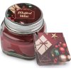 Malá vánoční vonná svíčka ve skle s jmenovkou 28 g (Balení 1 ks, Varianta 33 (Gingerbread cookis) hnědá přírodní)