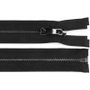 Kovový zip No 5 délka 80 cm s ozdobným jezdcem (Balení 1 ks, Varianta 1 černá černý nikl)