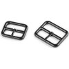 Kovová spona / opasková přezka, průvlek 20; 25 mm (Balení 10 ks, Varianta 1 (20 mm) černý lak)