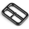 Kovová spona / opasková přezka, průvlek 20; 25 mm (Balení 10 ks, Varianta 1 (20 mm) černý lak)