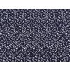 Bavlněná látka / plátno modrotisk drobné květinky (Balení 1 m, Varianta 1 modrá tmavá)