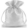 Dárkový pytlík brokátový 13x18 cm (Balení 10 ks, Varianta 1 stříbrná)