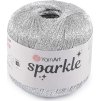 Pletací příze Sparkle s lurexem 25 g (Balení 1 ks, Varianta 1 (1300) stříbrná)