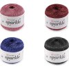 Pletací příze Sparkle s lurexem 25 g (Balení 1 ks, Varianta 1 (1300) stříbrná)
