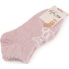 Dámské / dívčí ponožky teplé kotníkové (Balení 1 pár, Varianta 1 pudrová)