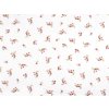Bavlněná látka / plátno růžičky (Balení 1 m, Varianta (1701) bílá)