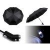Skládací deštník s led světlem v rukojeti (Balení 1 ks, Varianta 1 černá)