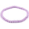 Perlový náramek (Balení 1 ks, Varianta 4 (Ø4,5 mm) fialová sv.)