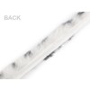 Všívací oděvní / dekorační kožešina kulatá zvířecí vzor šíře 4 cm (Balení 1 m, Varianta 1 Off White)