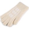 Dámské / dívčí žinylkové rukavice (Balení 1 pár, Varianta 7 krémová světlá)