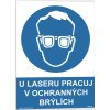 U laseru pracuj v ochranných brýlích (Verze Plast 210 x 297 mm (A4) tl. 0.5 mm - Kód: 03659)
