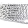 Šňůra kroucená s lurexem Ø3 mm (Balení 20 m, Varianta 2 stříbrná)