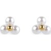 Perlové náušnice z nerezové oceli (Varianta 1 stříbrná, Balení 1 pár)