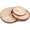 Přírodní dřevěné kolečko / podložka k domalování a dotvoření 2. jakost (Balení 1 ks, Varianta 1 (Ø14 cm) přírodní)