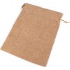 Dárkový pytlík 22x28 cm imitace juty (Balení 1 ks, Varianta 5 béžová tm.)