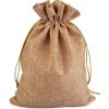 Dárkový pytlík 22x28 cm imitace juty (Balení 1 ks, Varianta 5 béžová tm.)
