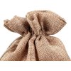 Dárkový pytlík 22x28 cm imitace juty (Balení 1 ks, Varianta 5 béžová tm.)