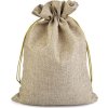 Dárkový pytlík 22x28 cm imitace juty (Balení 1 ks, Varianta 5 béžová tm.)