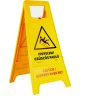 Výstražný stojan - áčko, Pozor! Kluzká podlaha (maďarsko/anglický) (Varianty Výstražný stojan (áčko), Pozor! Kluzká podlaha - maďarsko/anglický, Kód: 06190)