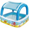Bazén Bestway® 52192, Coral reef, dětský, nafukovací, se stříškou, 147x147x122 cm