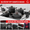 Sada nádobí MagicHome Black Marble Line, 13 dílná