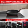 Panvica Wok MagicHome Black Marble Line, 28 cm