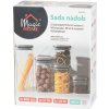 Nádoba MagicHome, sada 3 ks, 800/1100/1500 ml, sklenená, s nerezovým uzáverom