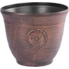 Květináč Strend Pro, efekt kovu, měděný vzhled, 25x30 cm