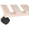 Podstavec Strend Pro, 30x30x7 cm, pod kvetináč, na kolieskach, posuvný, stojan, max. 50 kg, drevo