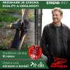 Rýč Strend Pro Premium RedShark, špičatý, se sklolaminátovou násadou D 1150 mm, záruka 10 let.