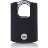 Zámok Yale Y121B/40/125/1, High Security, visiaci, čierny, 46 mm, 3 kľúče