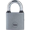 Zámok Yale Y111S/50/125/1, visiaci, železný, strieborný, 50 mm, 3 kľúče