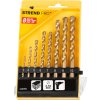 Sada vrtákov Strend Pro FD023, 8 dielna, 3-10 mm, TiN, do muriva