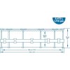 Bazén Bestway® Steel Pro™, 56681, kartušová filtrace, 366x76 cm