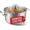 Kastrol MagicHome Chloe, hrnec, 22 cm, 4 lit., se skleněnou poklicí, nerez