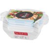 Dóza MagicHome Lunchbox set YH375, obdélníková, sada 3 ks, 400 ml, 162x111x51 mm