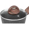 Rajnica MagicHome Black Marble Line, so sklenenou pokrievkou, 16 cm