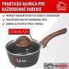 Rajnica MagicHome Black Marble Line, so sklenenou pokrievkou, 16 cm