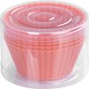 Forma MagicHome, na pečenie, na cupcake, silikón, červená, set 6 ks, 6,5x6,5x3 cm