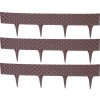 Palisáda RattanPalisade L-2,40 m, tmavě hnědá, bal. 3 ks, 820x95/200 mm, UV