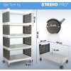 Regál MagicHome Rolly, plastový, 5 polic, 49x29x97 cm, na kolečkách
