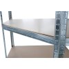 Regál Racks RAT80, do kúta, rohový, kovový, MDF, 5 políc, 180x90x40 cm, max. 150 kg/polica