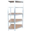 Regál Racks RAT80, do kúta, rohový, kovový, MDF, 5 políc, 180x90x40 cm, max. 150 kg/polica