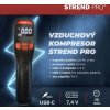 Kompresor Strend Pro K25, ručný, 150 psi, 10 bar, LED svetlo, akumulátorová pumpička